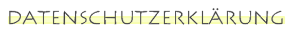 Überschrift "Datenschutzerklärung"